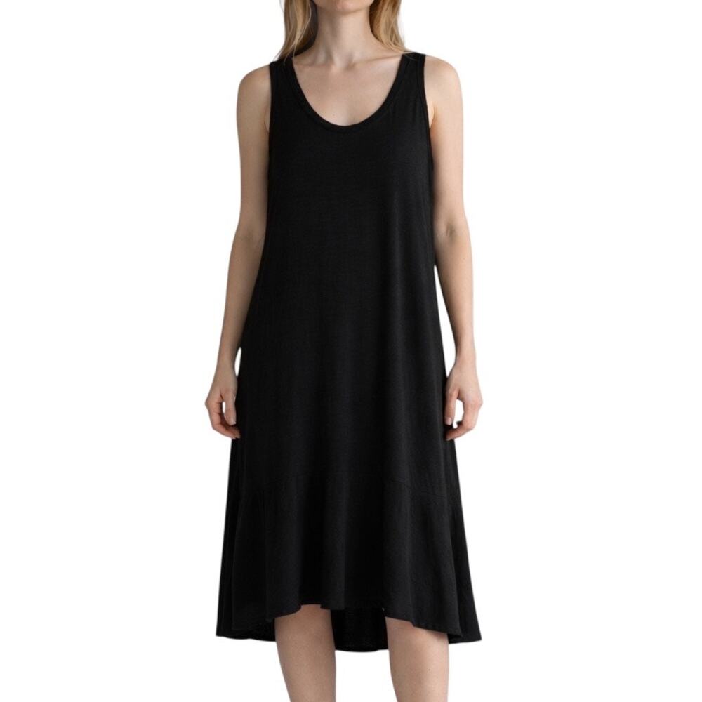 Calson Nordstrom Ruffle Midi Tank Dress Black Size S